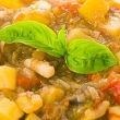 African sweet potato stew with red beans