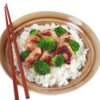 Apple chicken stir-fry