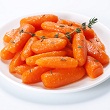 Apricot glazed carrots