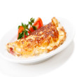 Asparagus and corn omelet