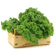 Baked kale chips