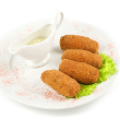 Baked mozzarella sticks