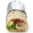 Beef and bean burrito