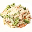 Blackened chicken Alfredo bake