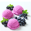 Blueberry banana frozen yogurt