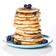 Blueberry cornmeal pancakes