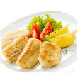 Broiled sesame cod