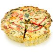 Brown rice asparagus quiche