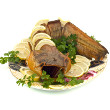 Catfish with apple celery slaw