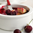 Cherry almond crumble