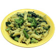 Chicken and asparagus tossed with penne