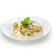 Chicken and mushroom fricassee