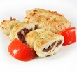 Chicken breasts stuffed with pimiento cheese