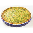 Crustless spinach quiche