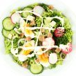 Curry egg garden salad