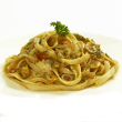 Fettuccine with clams