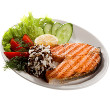 Fish with creamy leeks