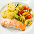 Fish with parsley pesto