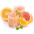 Fresh grapefruit smoothie