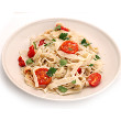 Garlic and cherry tomato pasta