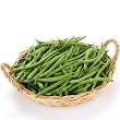 Green beans with red pepper and garlic