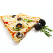 Green pizza