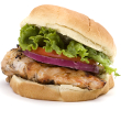 Grilled chicken and mojito sandwich