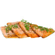 Grilled miso salmon