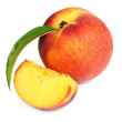 Grilled peaches and gingersnaps