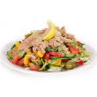 Jalapeno tuna salad in avocado