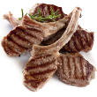 Lamb chops with cherry salsa
