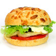 Black lentil burger
