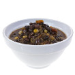 Lime cilantro black bean soup
