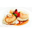Lime scallops and orzo
