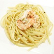 Linguine with spicy shrimp sauce