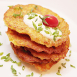 Mini potato latkes