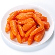 Minted sweet carrots