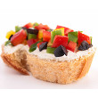 Mushroom Parmigiano bruschetta