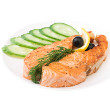 Orange miso baked salmon