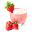Orange strawberry smoothie