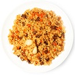 Orzo with mushrooms and walnuts