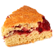 Pear and cherry crumble