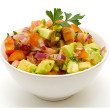 Plum and cucumber salsa