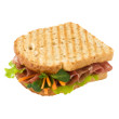 Prosciutto and plum sandwich