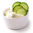 Radish-yogurt dip with pita chips