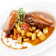 Roasted duck breast with lemongrass and green onion