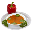 Roasted red bell pepper soup