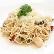 Scallop pesto pasta