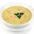 Spicy potato soup with cheese