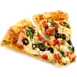 Spinach artichoke pizza roll-up